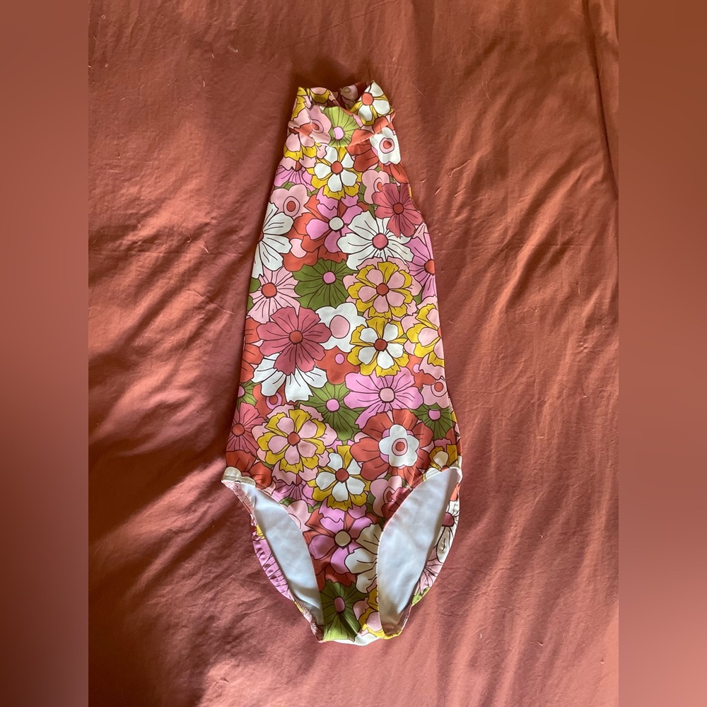 Eleve Dancewear Floral Leotard - Pink, Green, White